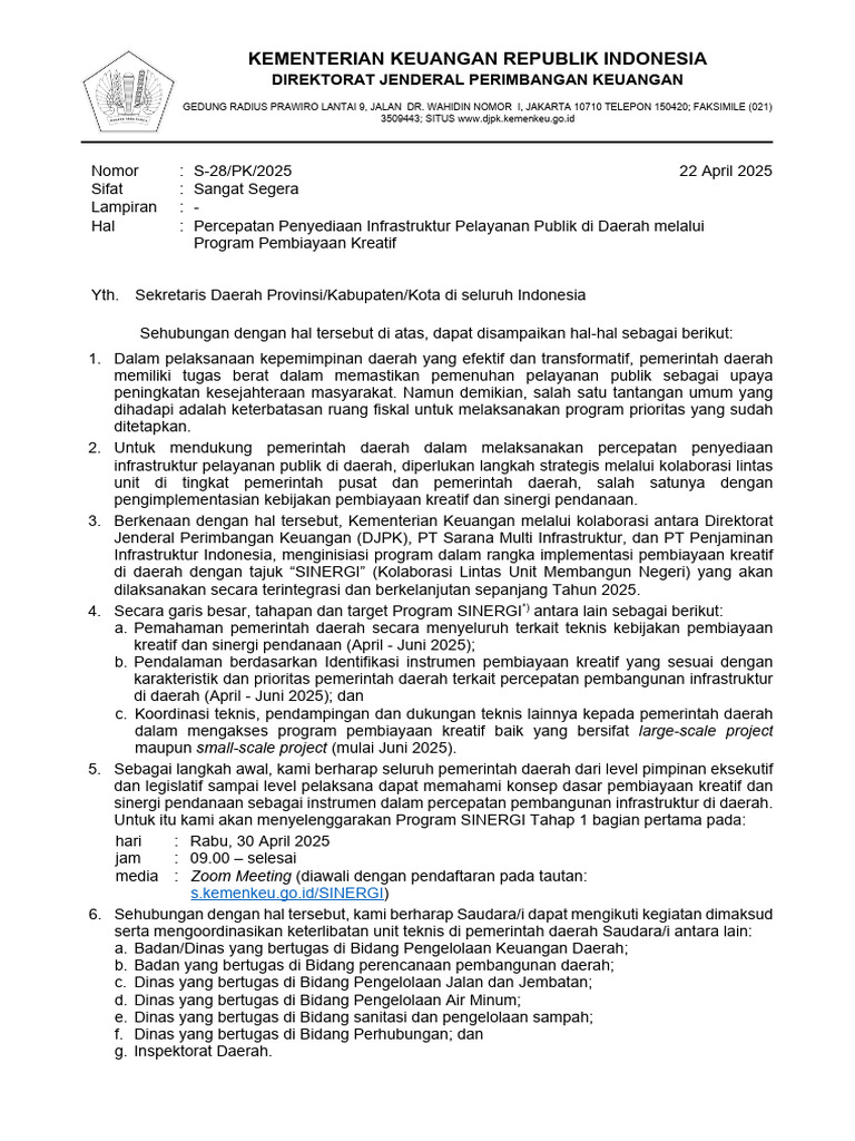 Percepatan Penyediaan Infrastruktur Pelayanan Publik Di Daerah Melalui ...