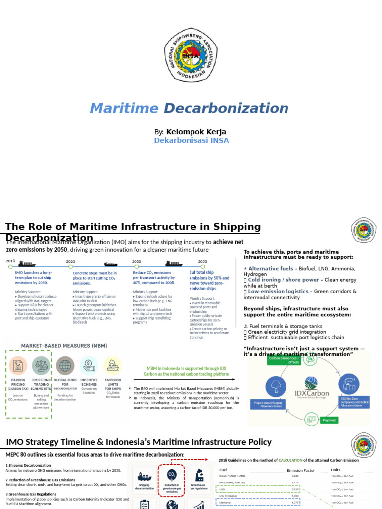 INSA Maritime Decarbonization - GZ | PDF | Climate Change Mitigation ...