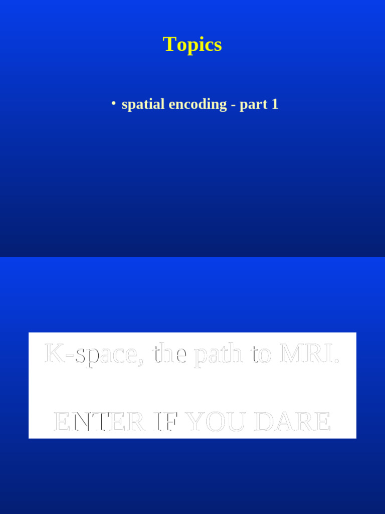 Understanding K-Space in MRI Imaging | PDF | Magnetic Resonance Imaging ...