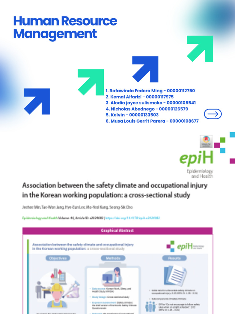 Safety Climate and Occupational Injuries | PDF | Occupational Safety ...