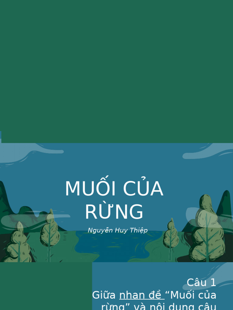 MUỐI CỦA RỪNG | PDF