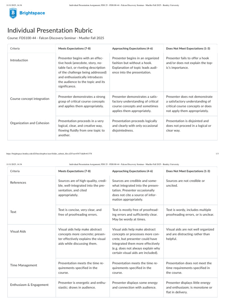 Rubrics | PDF | Cognition
