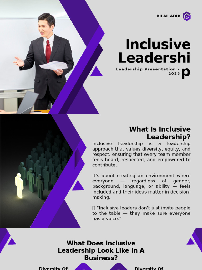 Inclusive Leadership Strategies 2025 | PDF | Leadership | Empathy