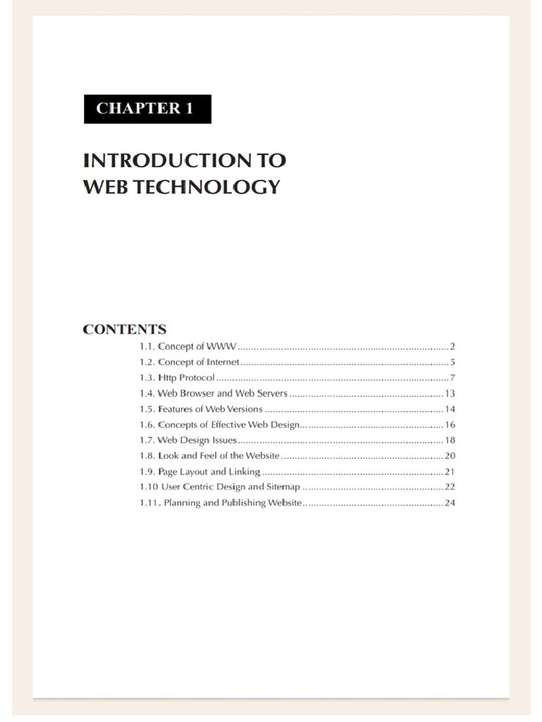 IWT Unit - 1 | PDF