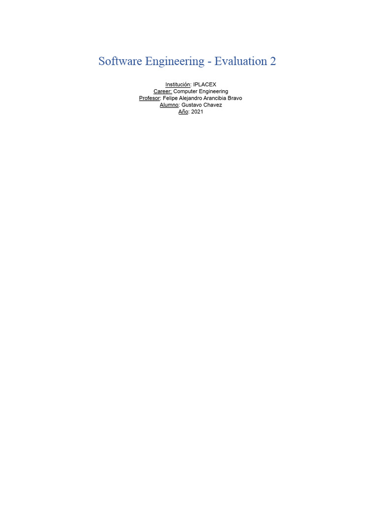 Software Engineering - Evaluation 2 | PDF | Scrum (Software Development)