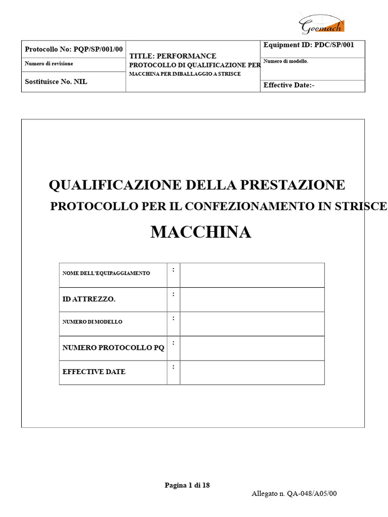 Protocollo PQ Di Strip | PDF