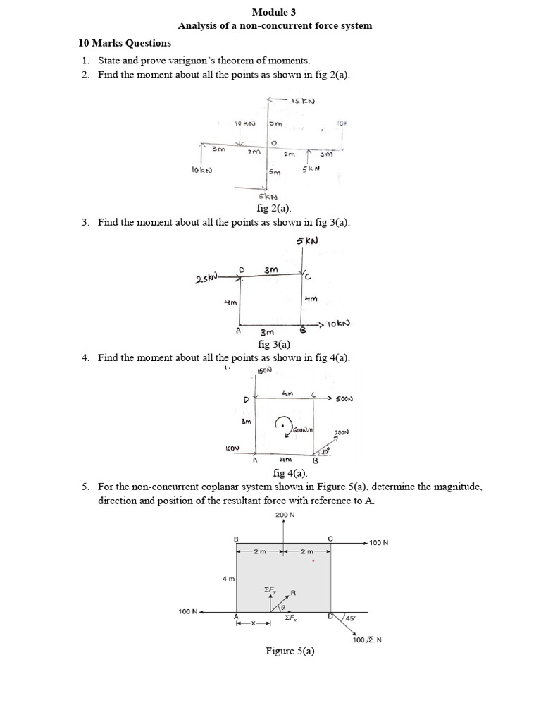Module 3 Civil Engg & Mechanics | PDF