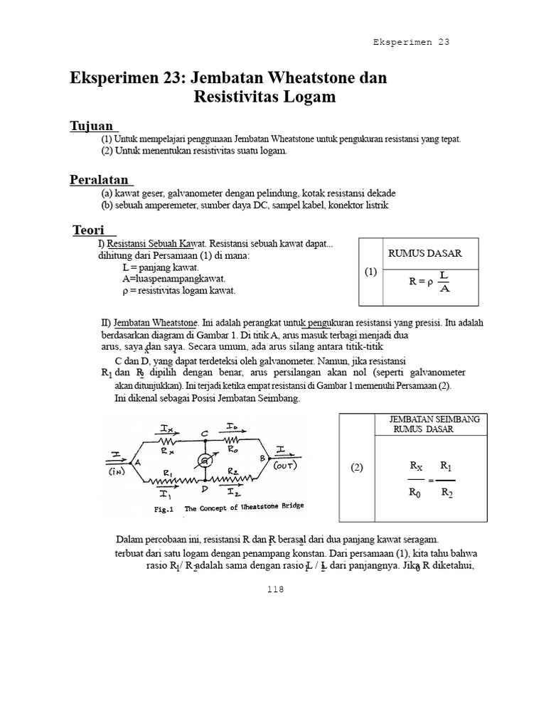 23 Jembatan Wheatstone | PDF