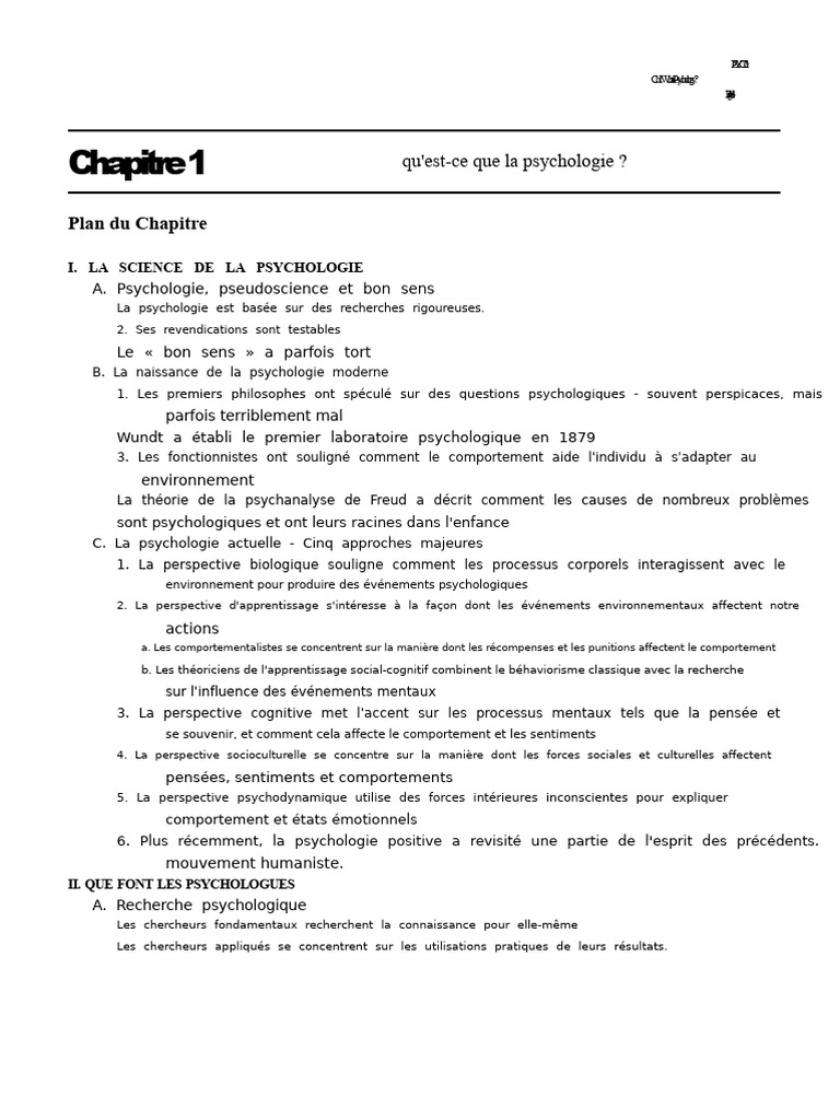 Introduction à la psychologie moderne | PDF | Psychologie | Behaviorisme