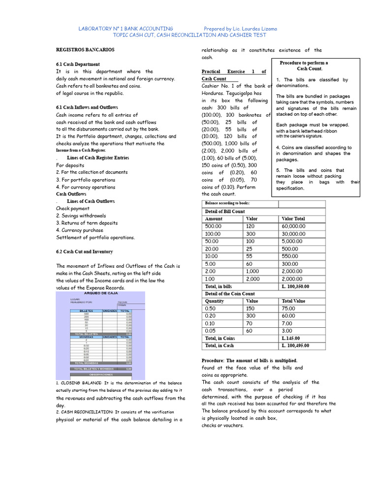 Laboratory 1 | PDF | Debits And Credits | Cash
