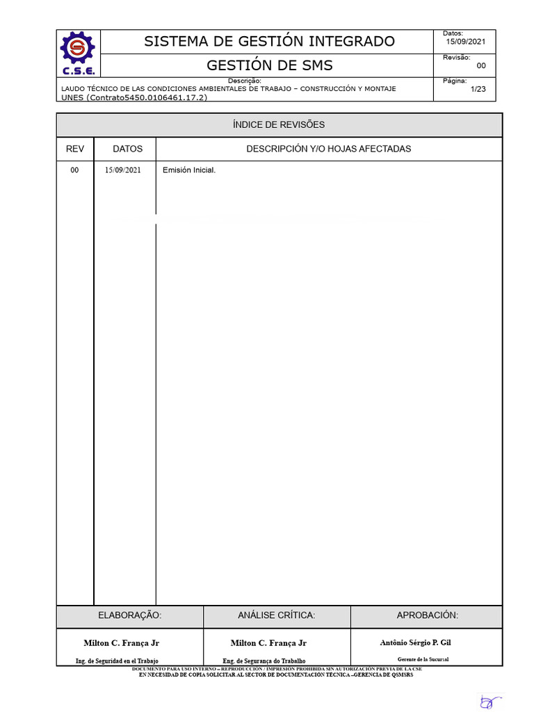 Ltcat - Cse Transpetro-Es Calderería R00 2016 08122016 | PDF ...