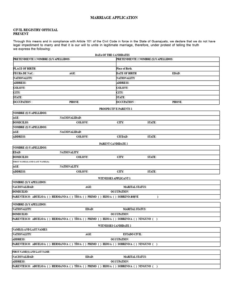 Application Form for Registration of Hindu Marriage (Form-A) – Fill Out and Use This PDF visual data 8
