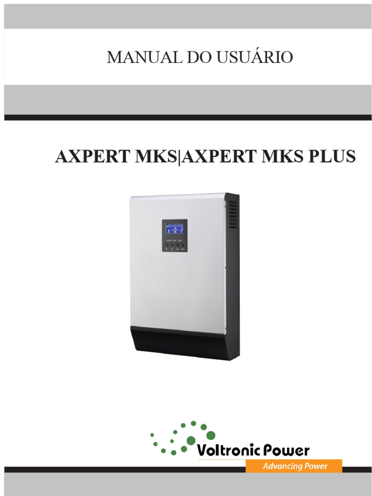 manual-voltronic-axpert-mks-mksplus.pdf | PDF | Conector elétrico ...