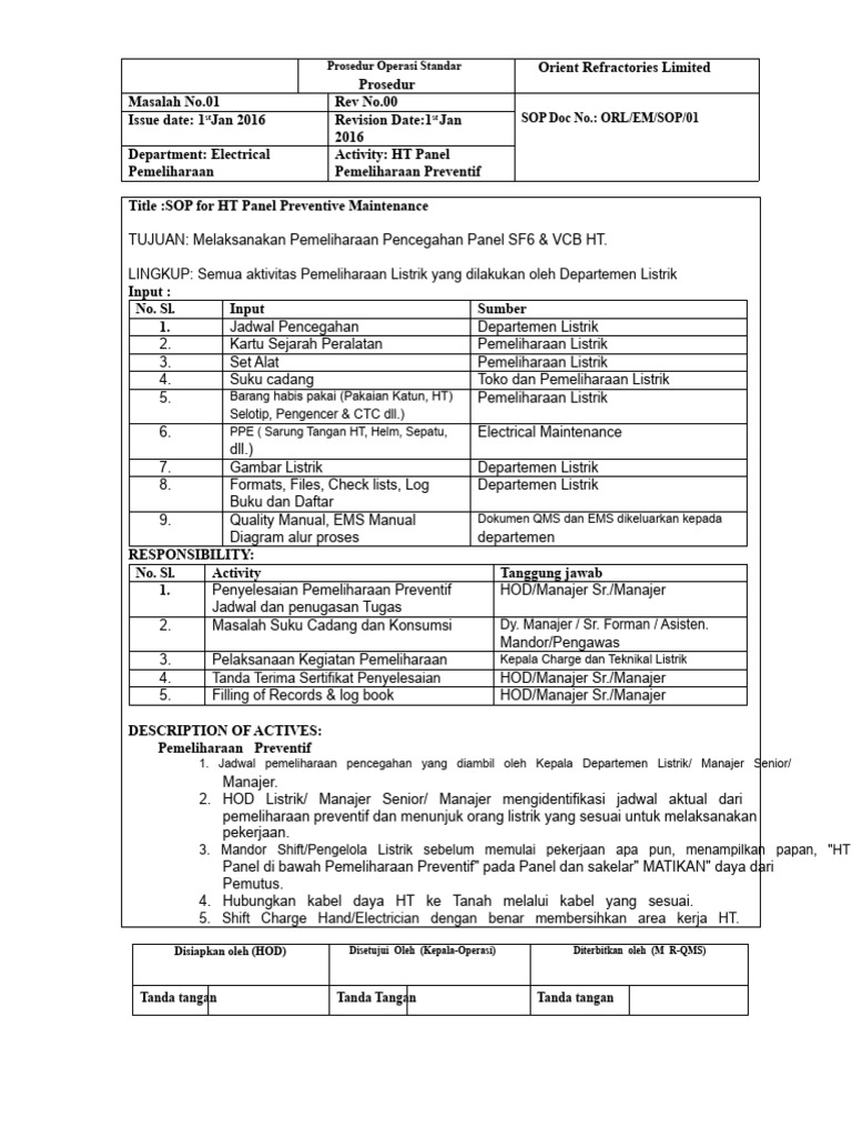 SOP-05 HT - Panel | PDF
