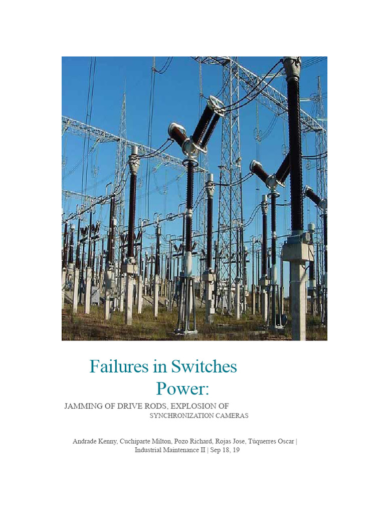 Power Switch Failures and Maintenance Guide | PDF | Switch | Water