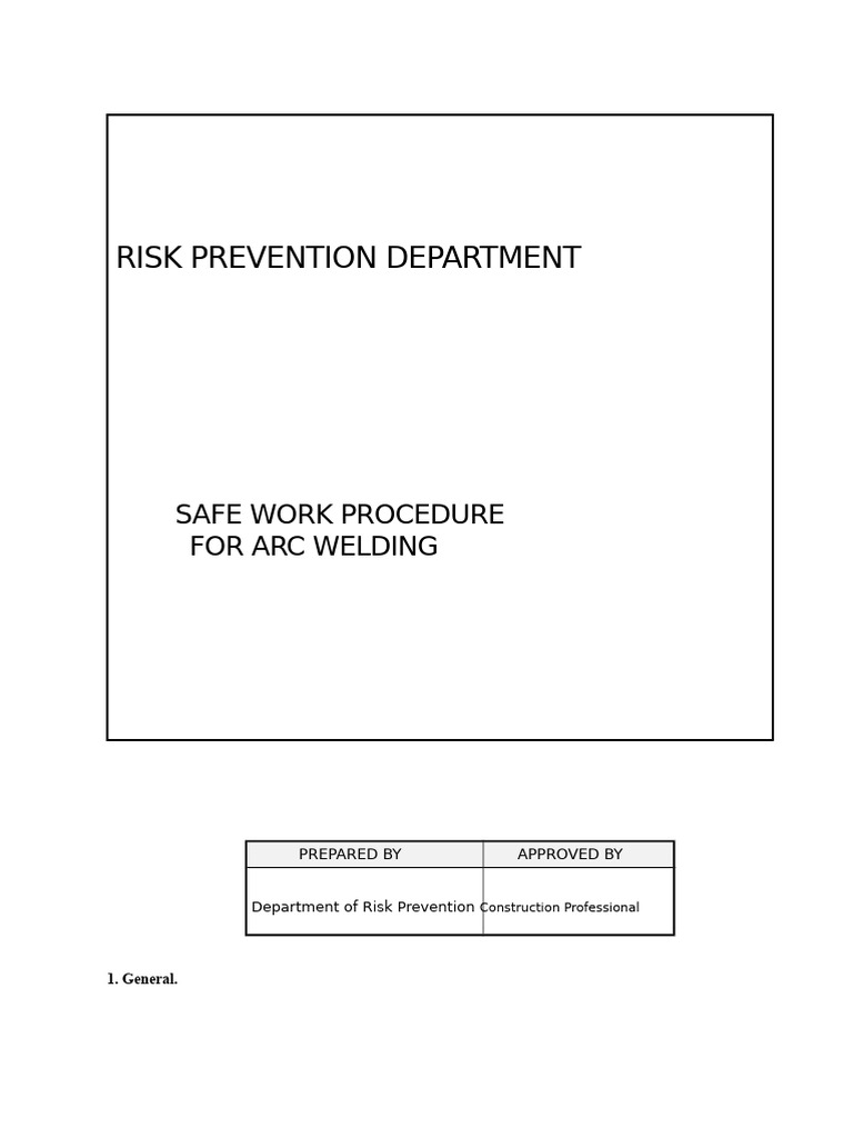Safe Arc Welding Procedures Guide | PDF | Welding | Construction