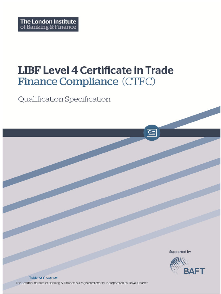 CTFC Qualifikationsspezifikation-Specification PDF | PDF