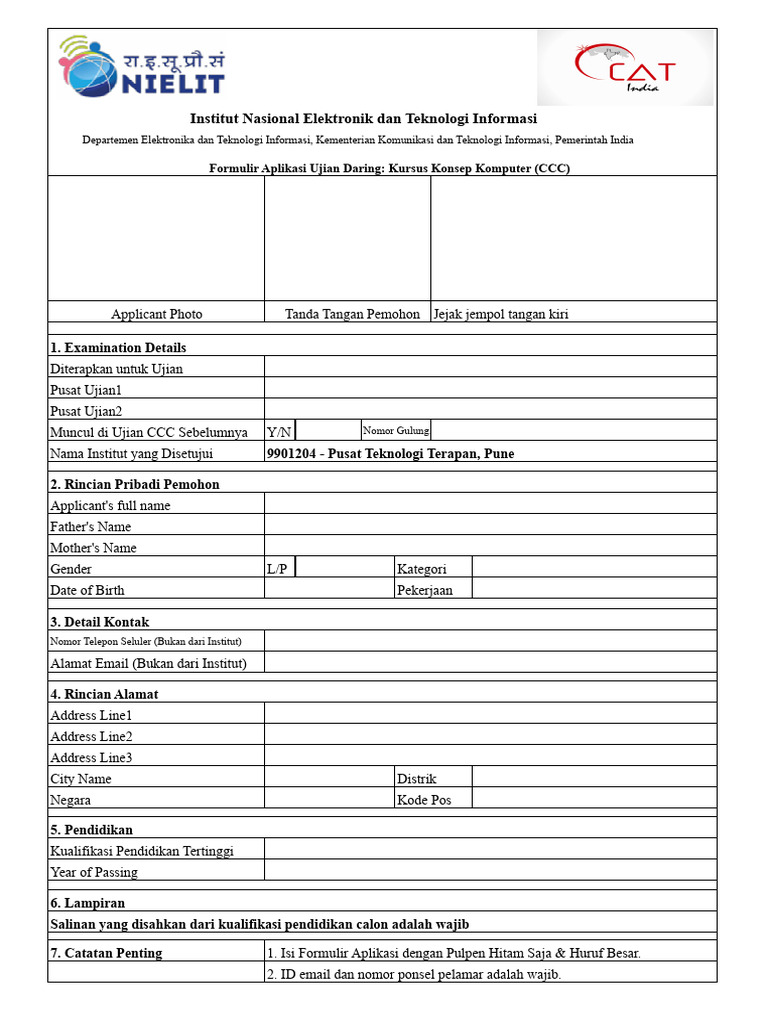 CCC Form PDF | PDF