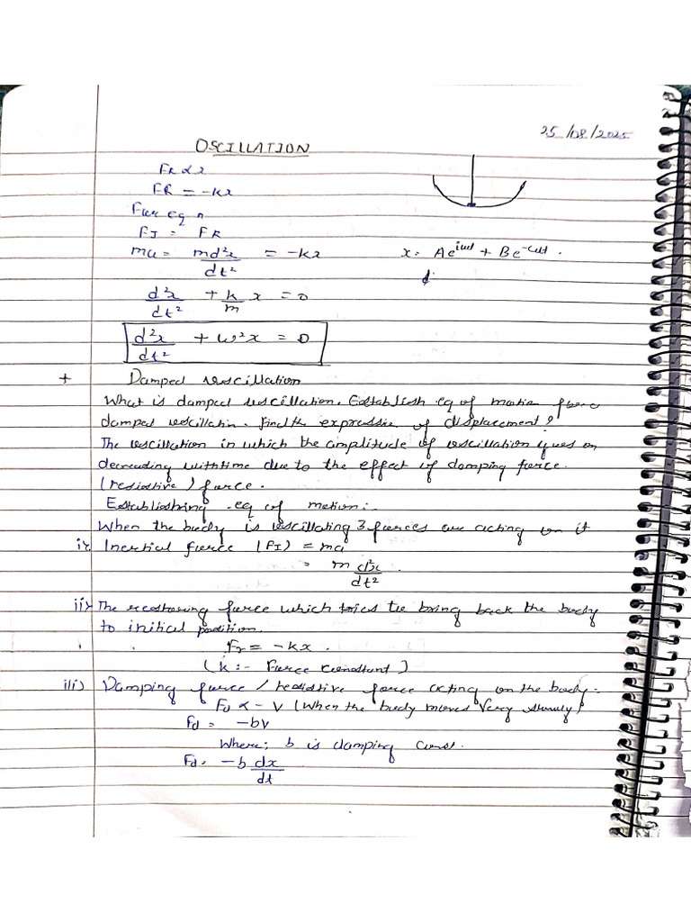 Oscillations and Waves | PDF