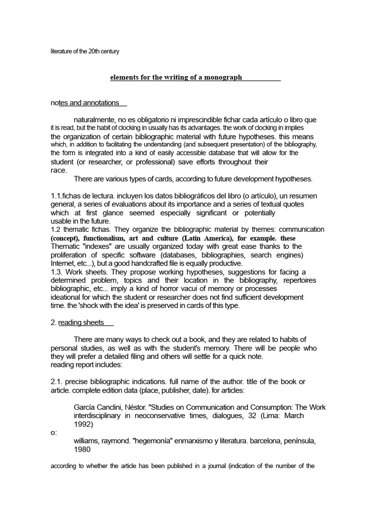 Link Daniel - Elements For Writing A Monograph | PDF | Reason | Hypothesis