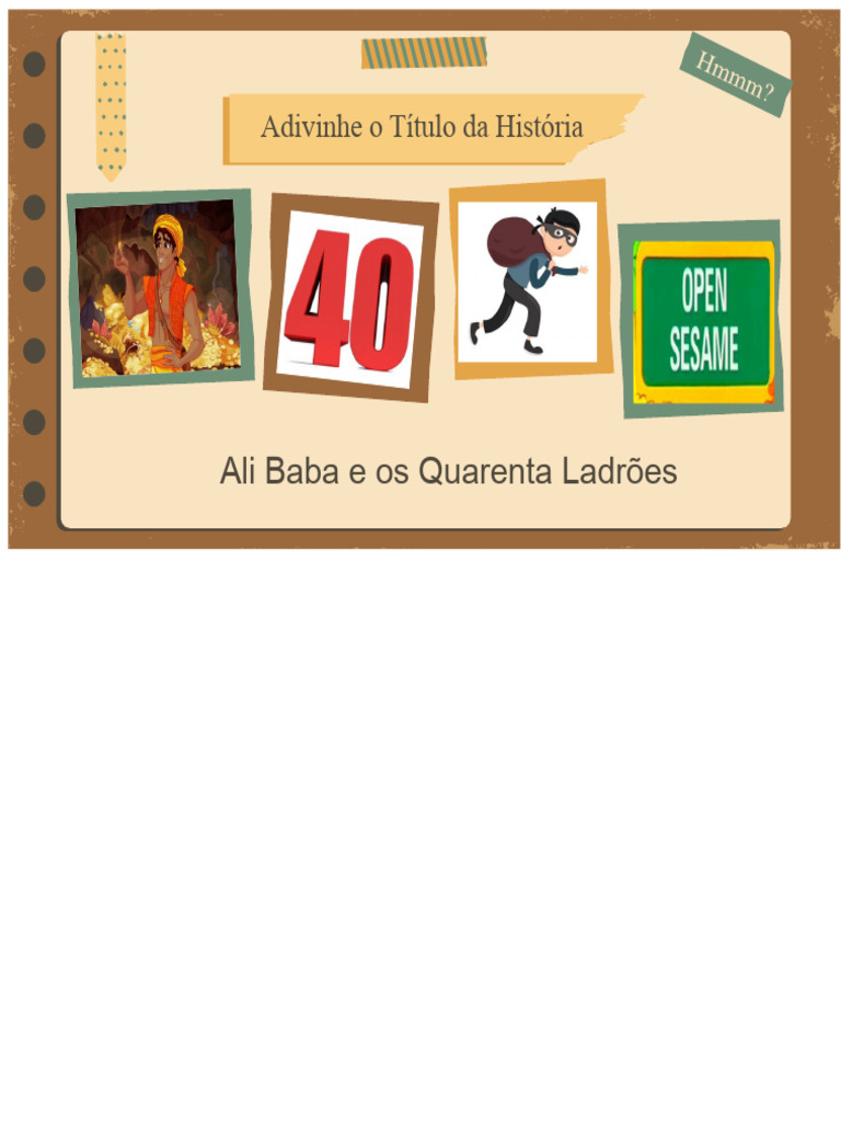 Ali Baba E Os Quarenta Ladr es Resumo PDF