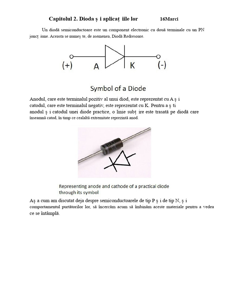 Diode-Aplicațiile Lor | PDF