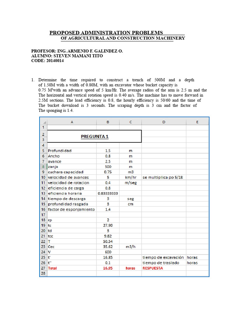Admin Problems in Machinery Operations | PDF | Loader (Equipment) | Tractor