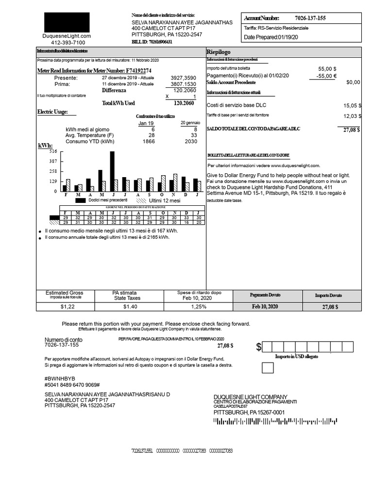 EB Bill | PDF