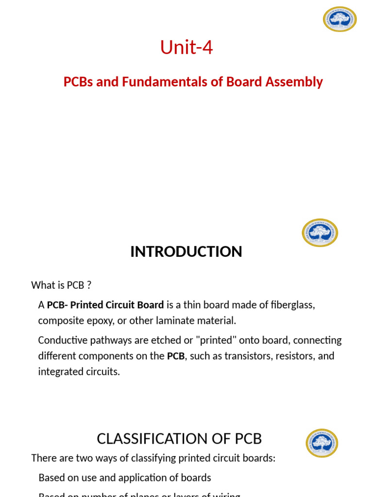 PCB Types and Manufacturing Overview | PDF | Printed Circuit Board ...