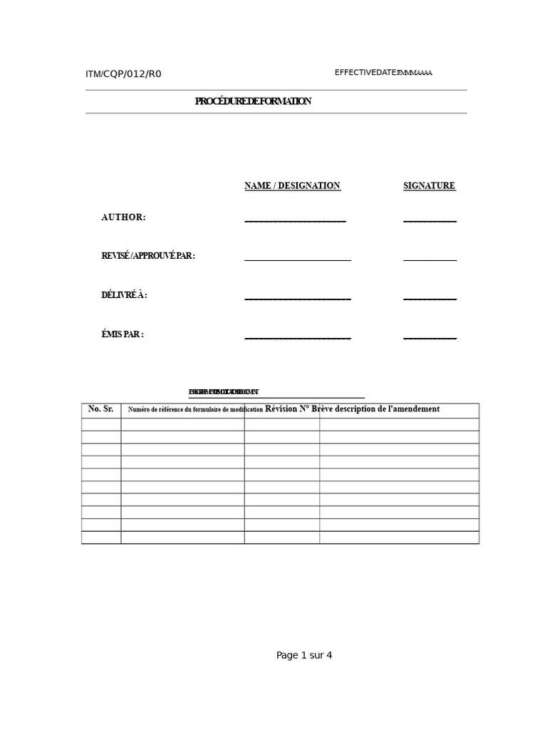 Procédure de Formation en Entreprise | PDF