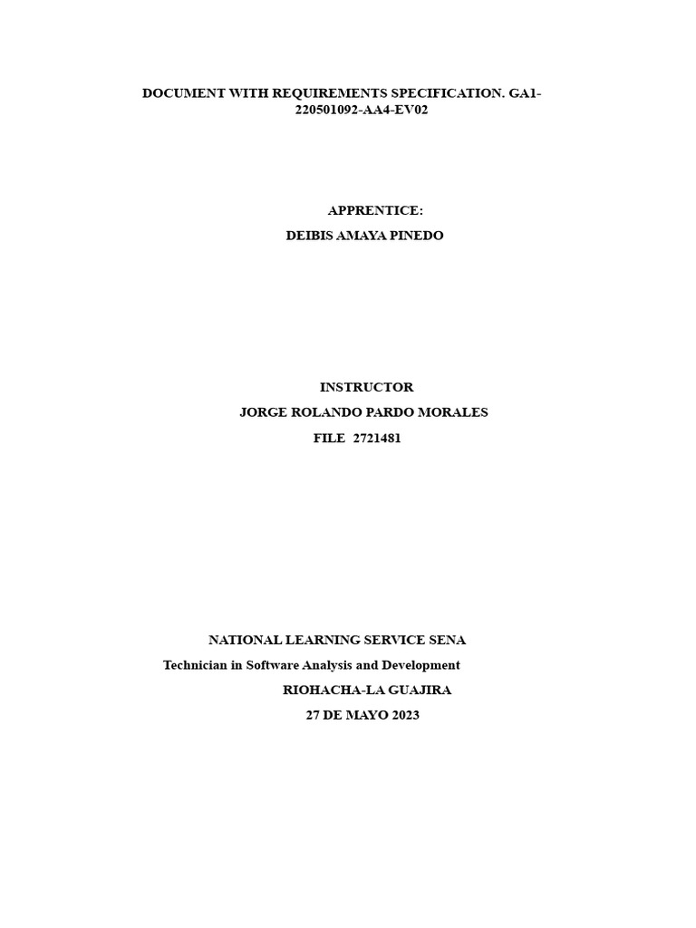 Software Requirements for Inventory Management | PDF | Security ...