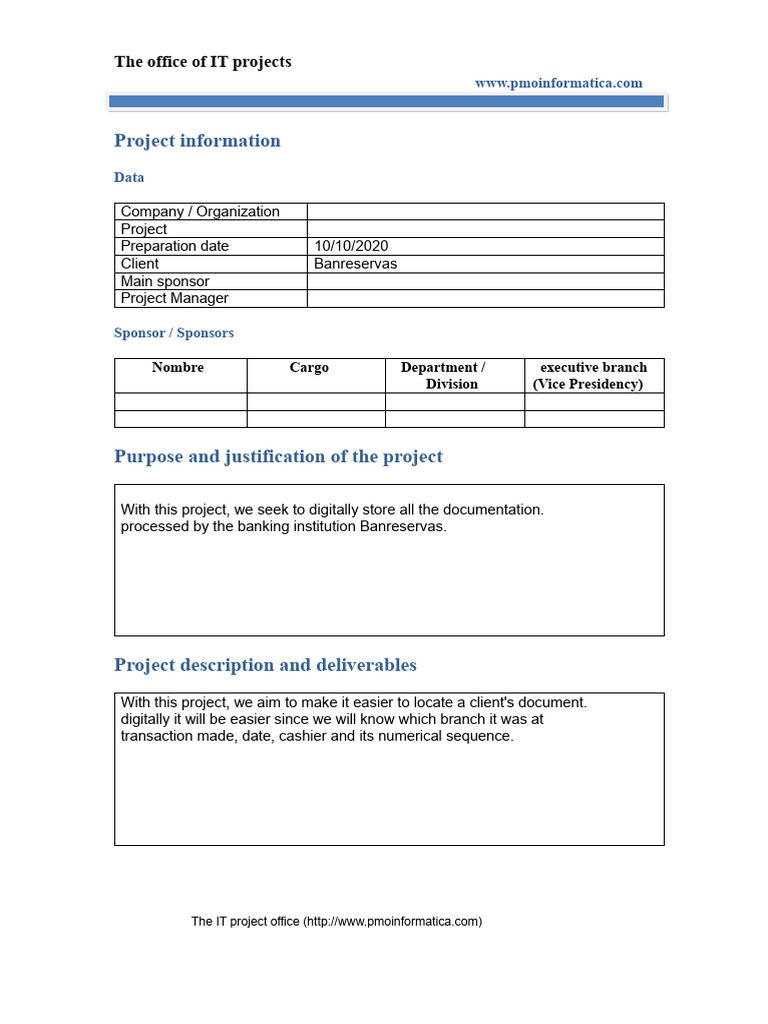 Digital Document Storage Project Overview | PDF | Project Management