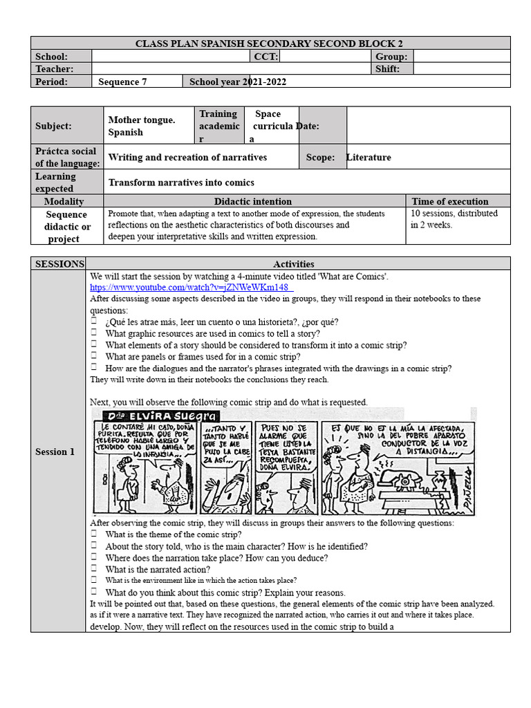SEQUENCE 7 Transform Narratives Into Comics | PDF | Narrative | Comics