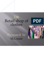 Retail Shop of Clothes: Title