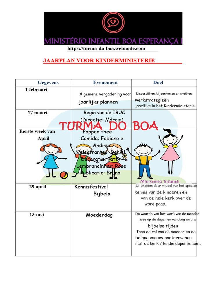 Jaarplan Mi | PDF
