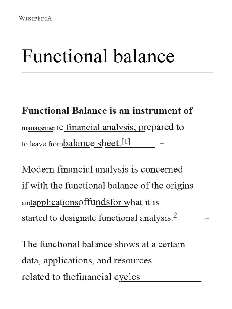 Functional Balance | PDF | Equity (Finance) | Banks