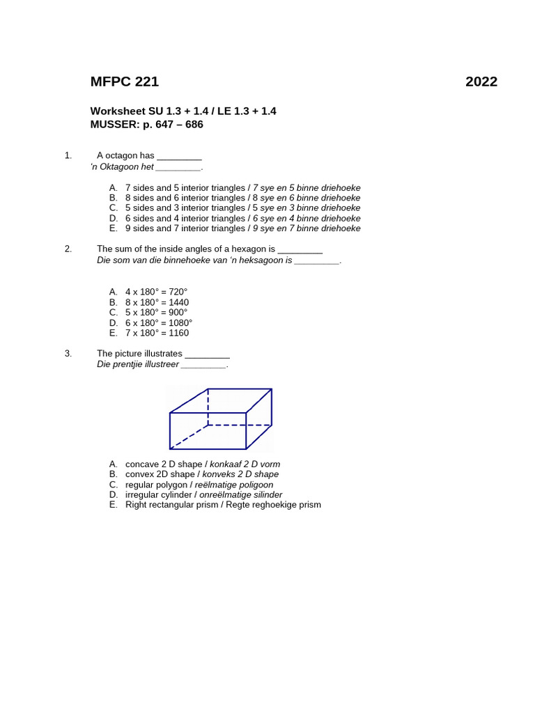 MFPC+221+Worksheet+1.3+ +1.4+2025 | PDF