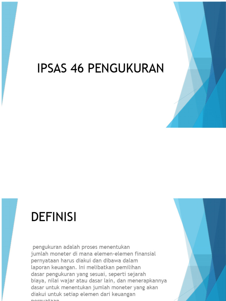 Pengukuran Aset Menurut IPSAS 46 | PDF