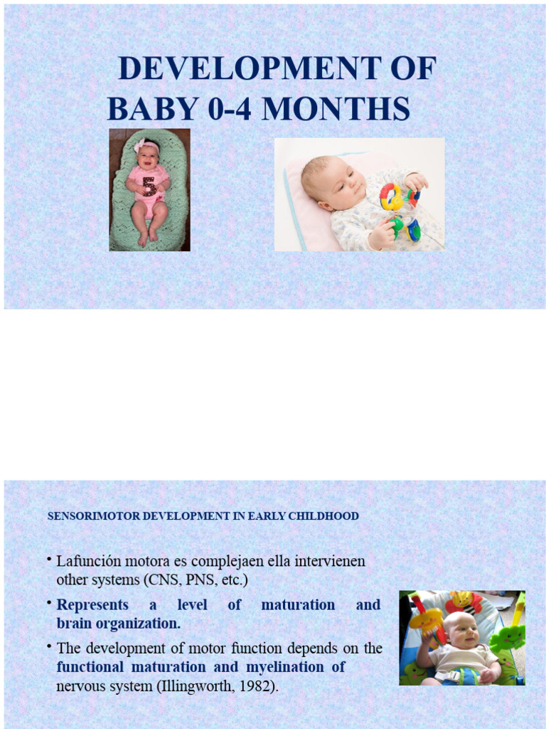 Sensorimotor Development in Infants 0-4 Months | PDF | Anatomical Terms ...