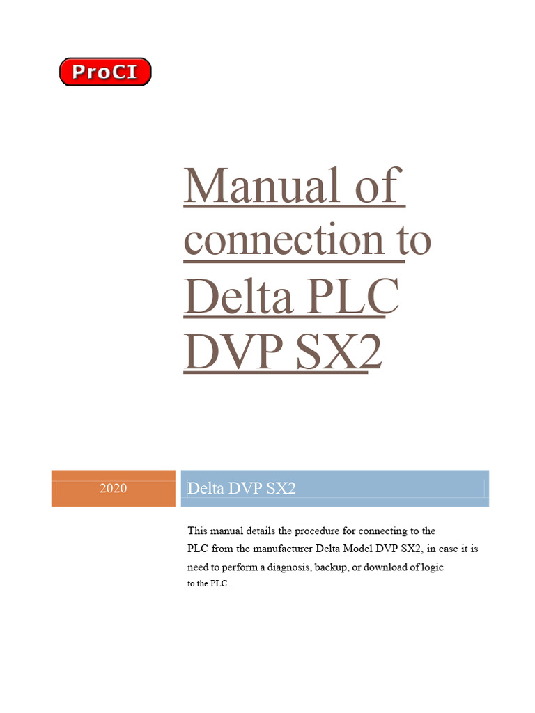 Delta DVP SX2 Connection Manual | PDF | Usb | Computing