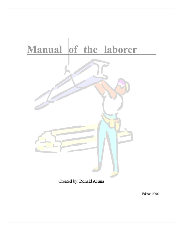 Laborer Manual: Load and Sling Specifications | PDF | Valve | Screw