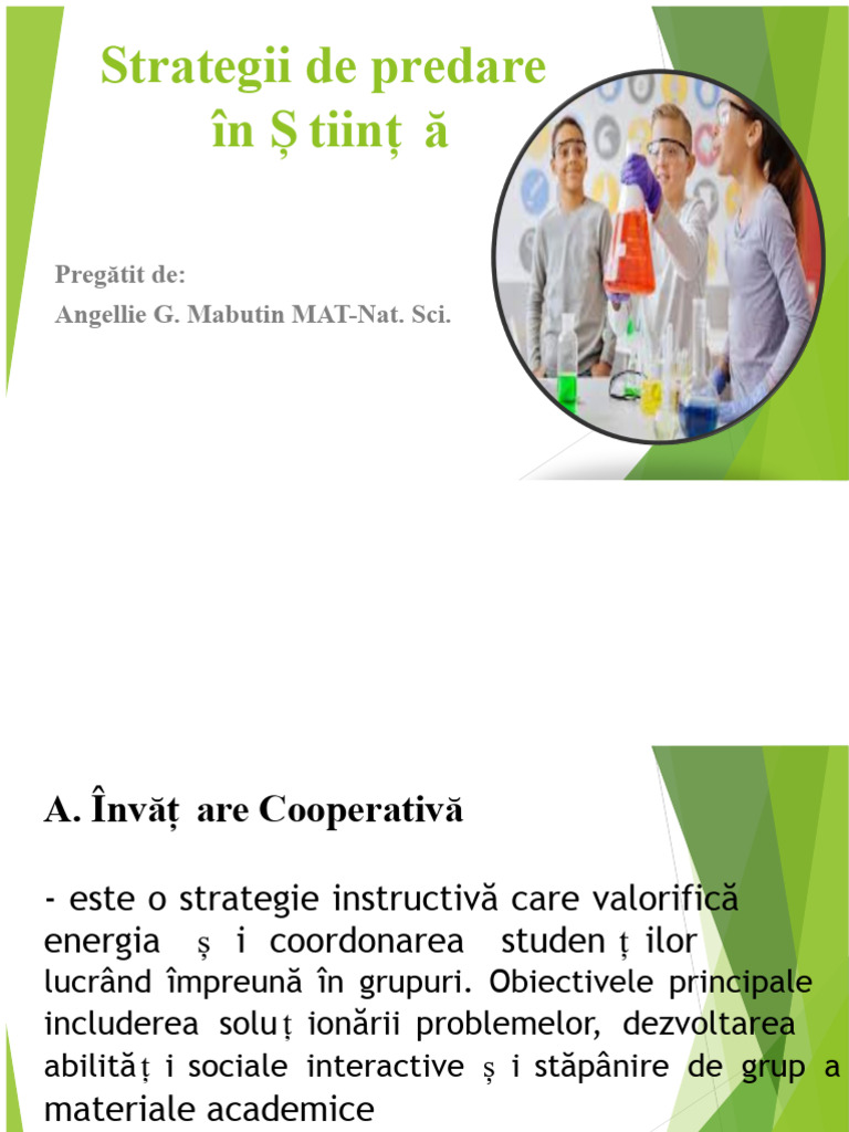 Strategii de Predare În Știință | PDF