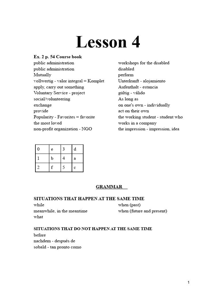 Lesson 4 | PDF | Linguistics
