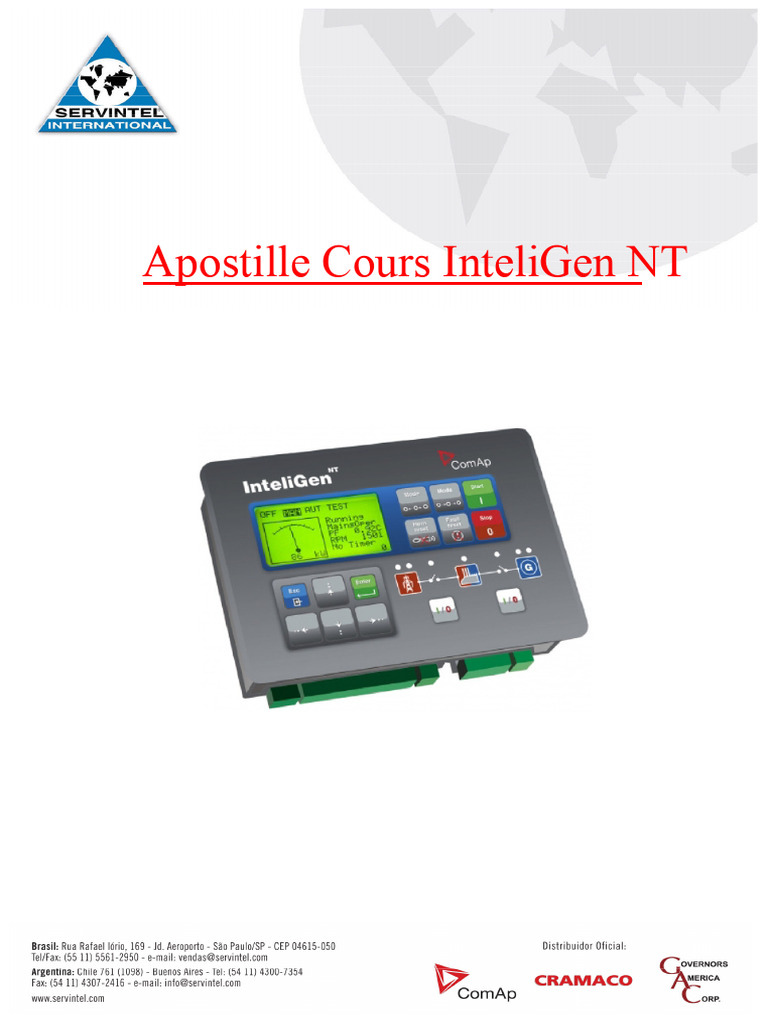 Guide du contrôleur InteliGen NT | PDF | Modem | Générateur électrique