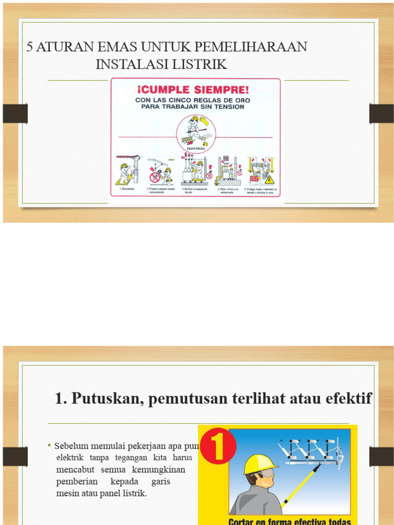 5 Aturan Emas Pemeliharaan Listrik | PDF