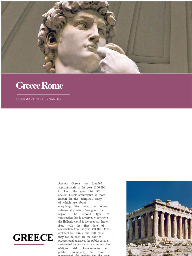 Greece and Rome | PDF | Column | Ancient Rome