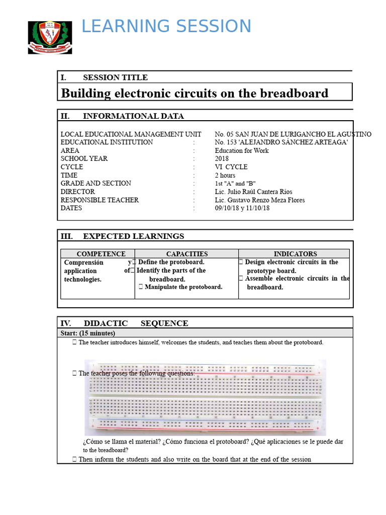 Protoboard Session 5 - 1 | PDF