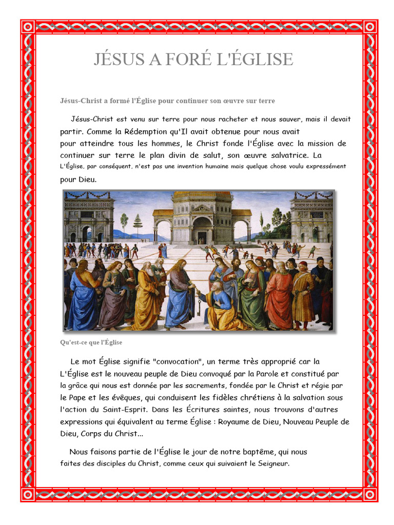 Jésus et la fondation de l'Église | PDF | Église chrétienne | Église ...