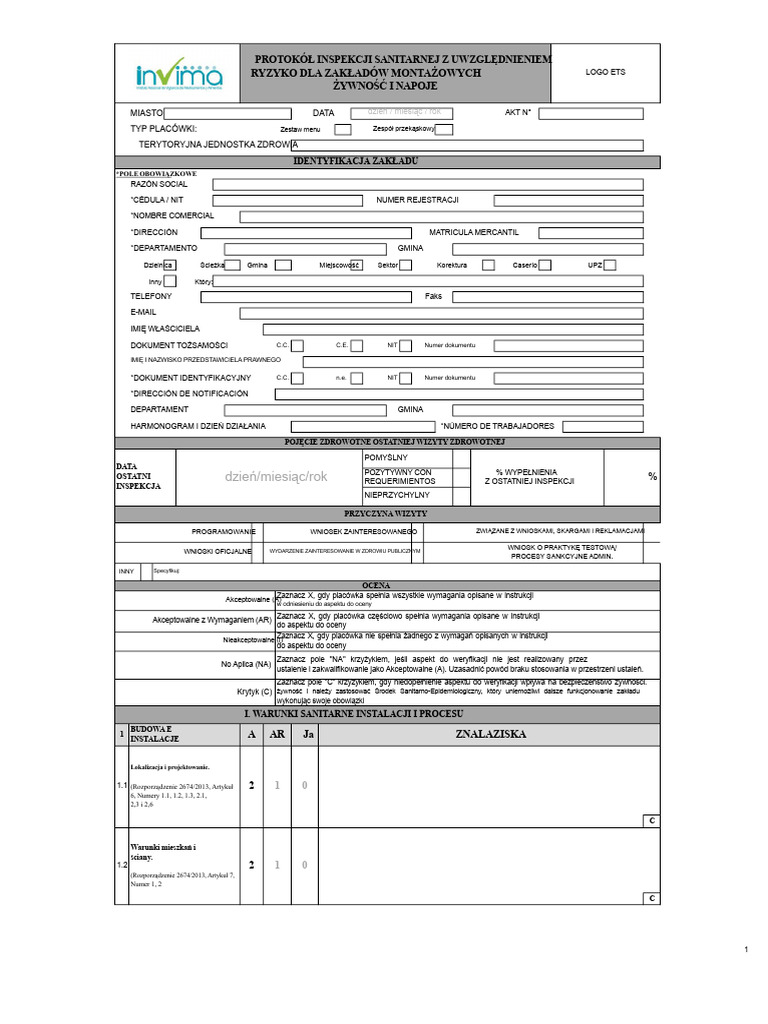 Profil Zdrowotny Invima 2019 | PDF