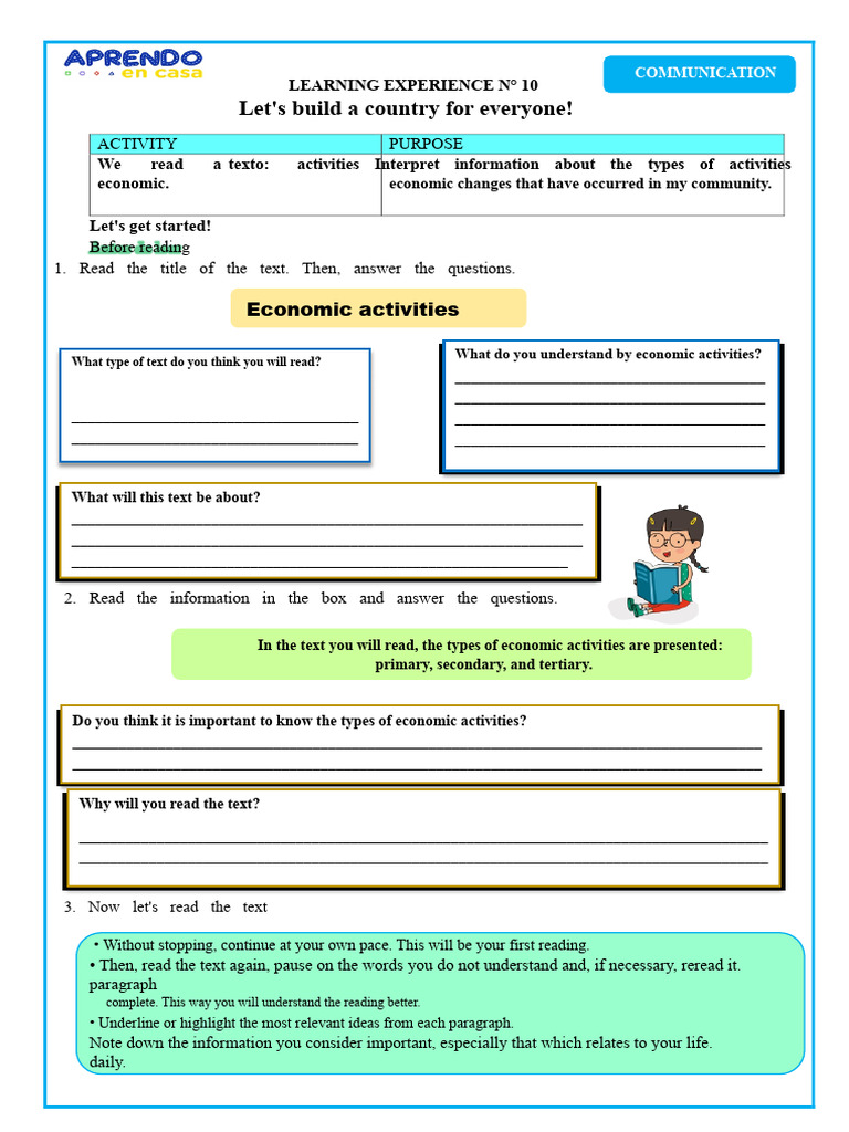 Understanding Economic Activities | PDF